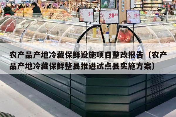 农产品产地冷藏保鲜设施项目整改报告（农产品产地冷藏保鲜整县推进试点县实施方案）